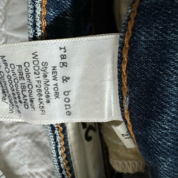 Used Rag and Bone high rise jeans. - Picture 5 of 8